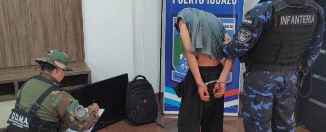 Iguazú: Joven detenido en las 600 hectáreas con objetos de procedencia dudosa