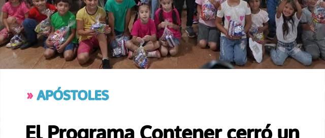 El Programa Contener cerró un año de acompañamiento e inclusión