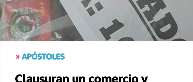 Clausuran un comercio y secuestran pirotecnia en controles preventivos