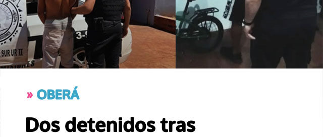 Dos detenidos tras investigaciones policiales por robos en talleres y viviendas familiares