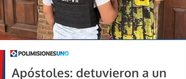 Apóstoles: detuvieron a un joven y recuperaron objetos robados tras un rápido accionar policial