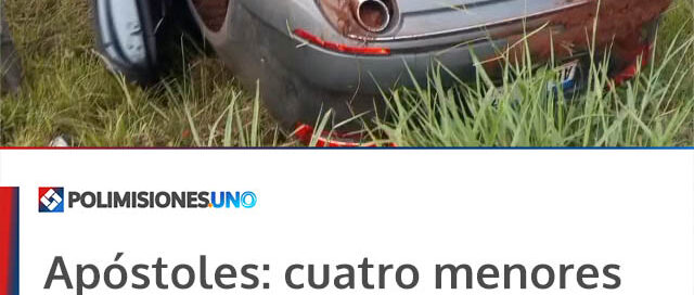 Apóstoles: cuatro menores protagonizaron un despiste con un automóvil