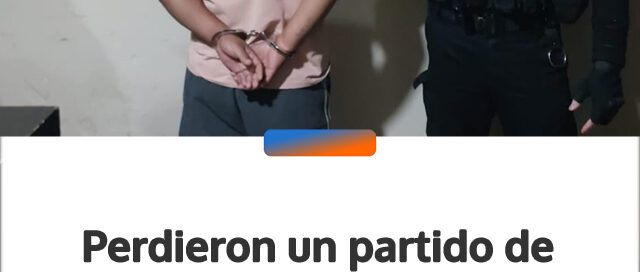 Perdieron un partido de fútbol, volvió armado y terminó detenido en Apóstoles